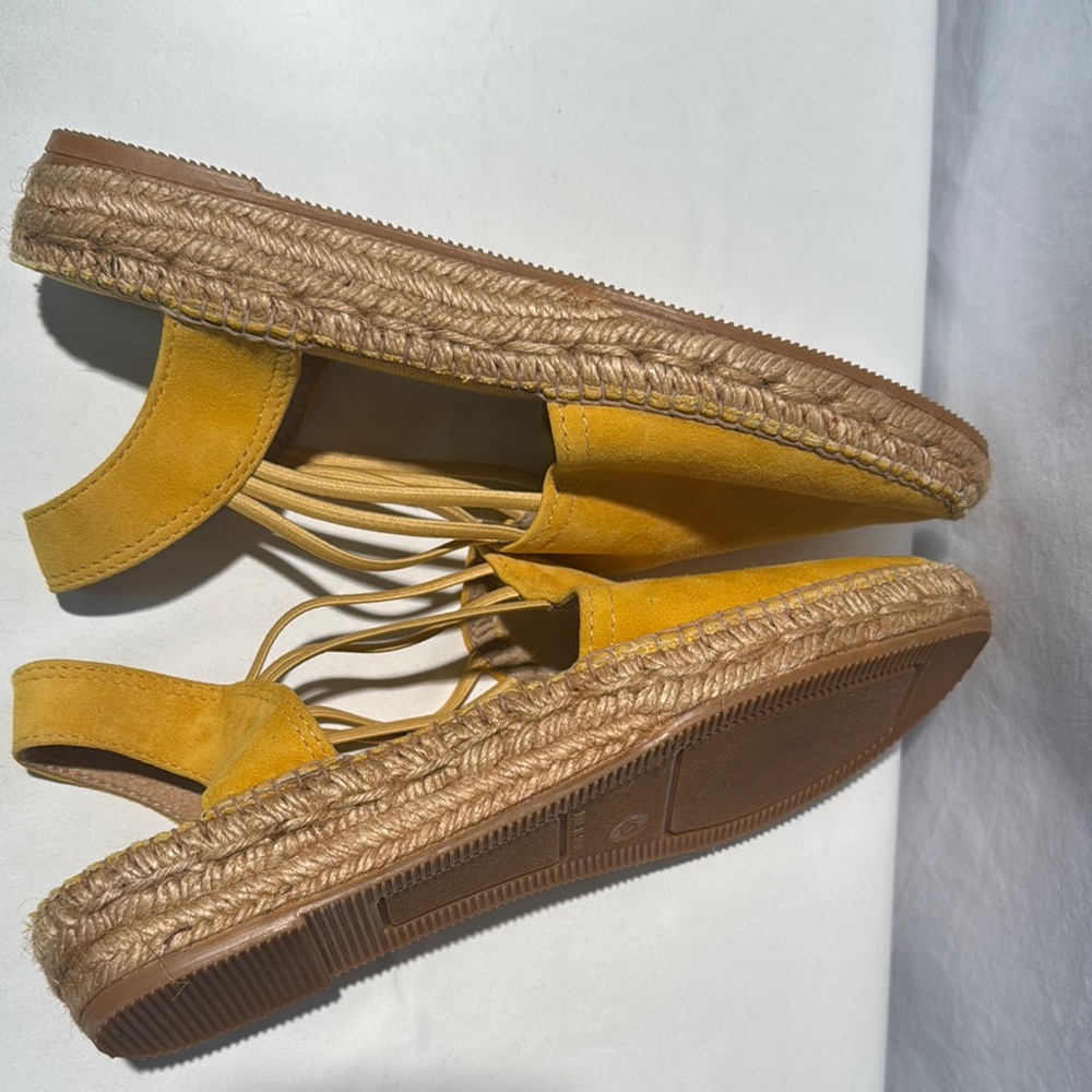 Toni Pons Yellow Suede Espadrilles - Picture 7 of 10